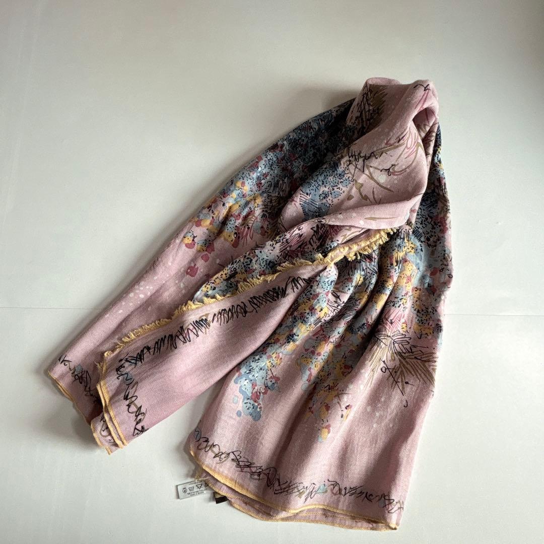 マニプリ manipuri 大判 コットンシルク ストール マフラー スカーフ