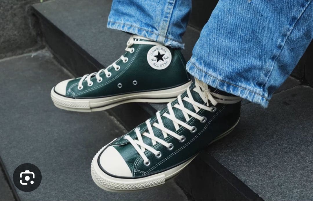 コンバース オールスター J レザー ダークグリーン 29.0 日本製 MIJ