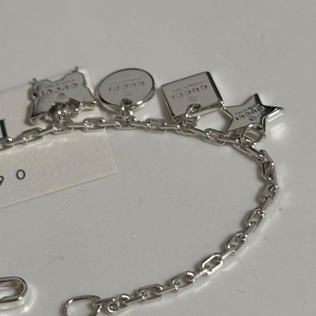 GUCCI 新品同様品　G刻印ハートバタフライブレスレット　極美品　刻印16