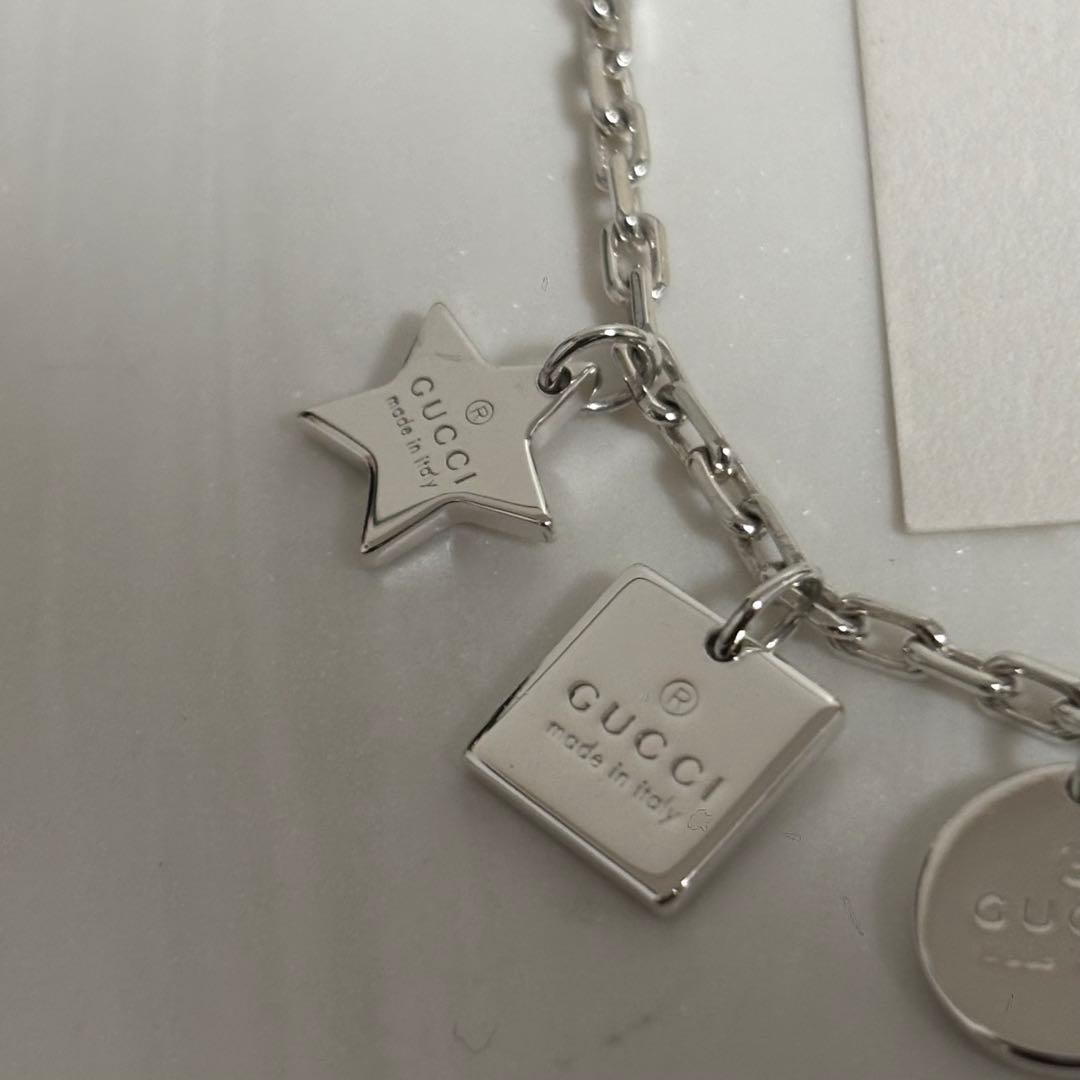 GUCCI 新品同様品　G刻印ハートバタフライブレスレット　極美品　刻印16