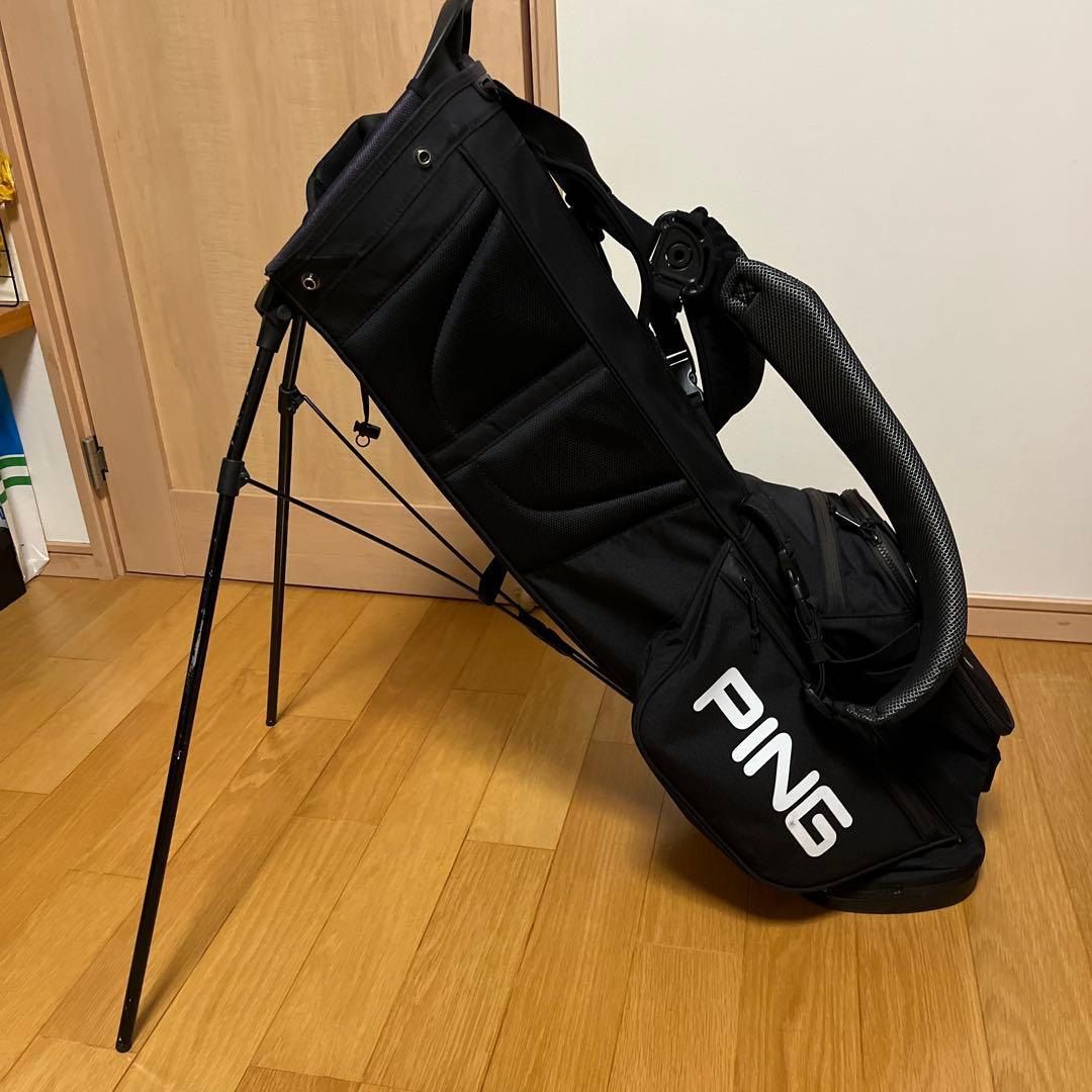 PING ゴルフバッグ 黒　スタンドキャディバック