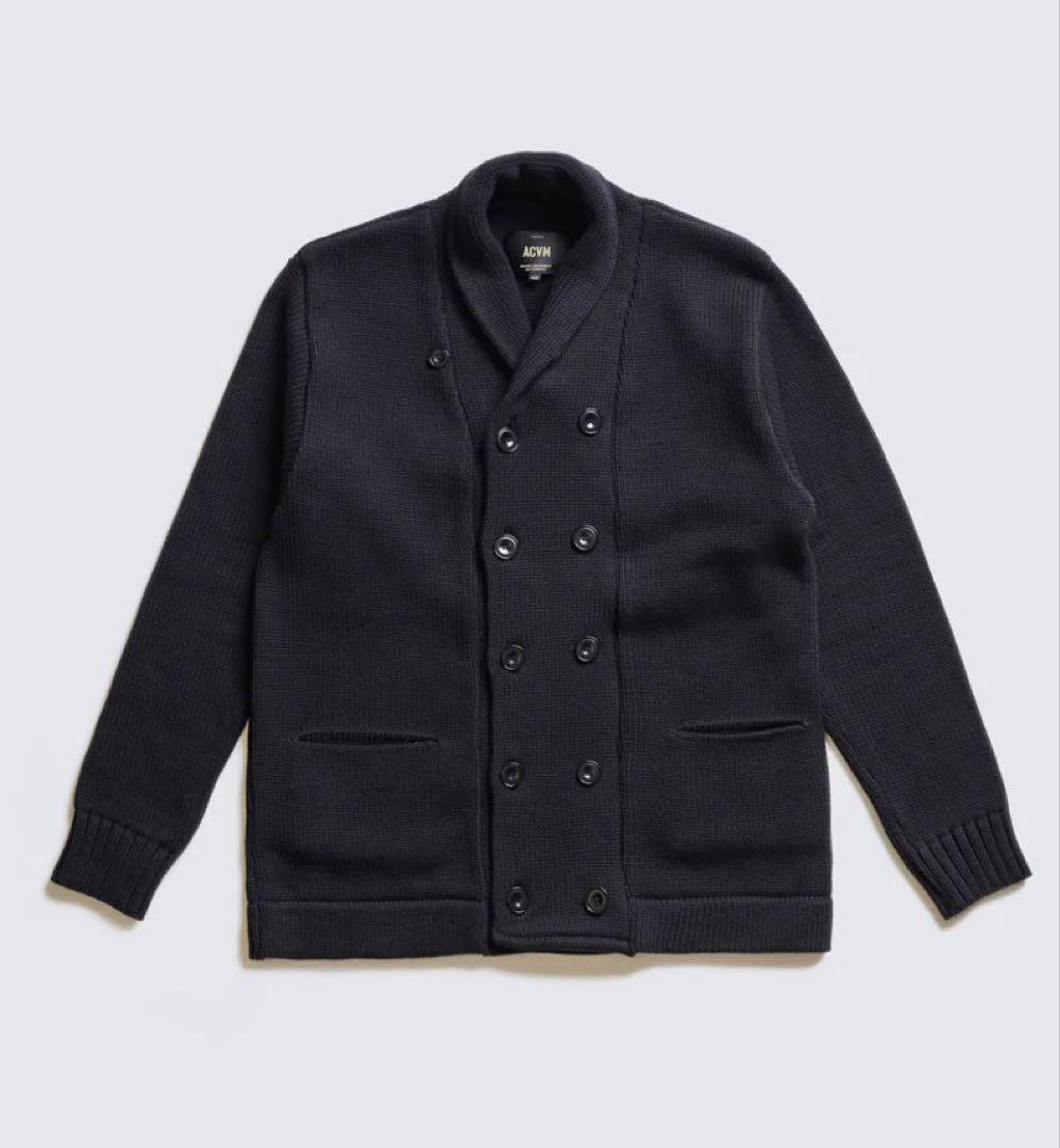 ACV-KN-H03 ショールカラー DOUBLE BREASTED KNIT