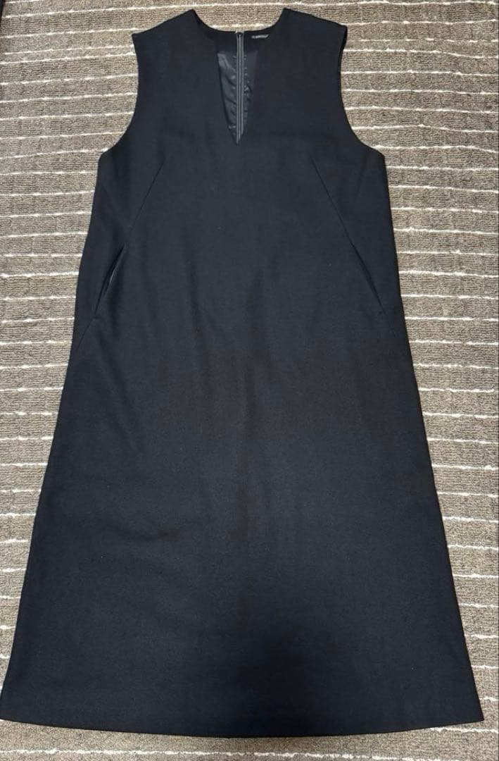 23区 ウールミックス ジャンパードレス ブラック38