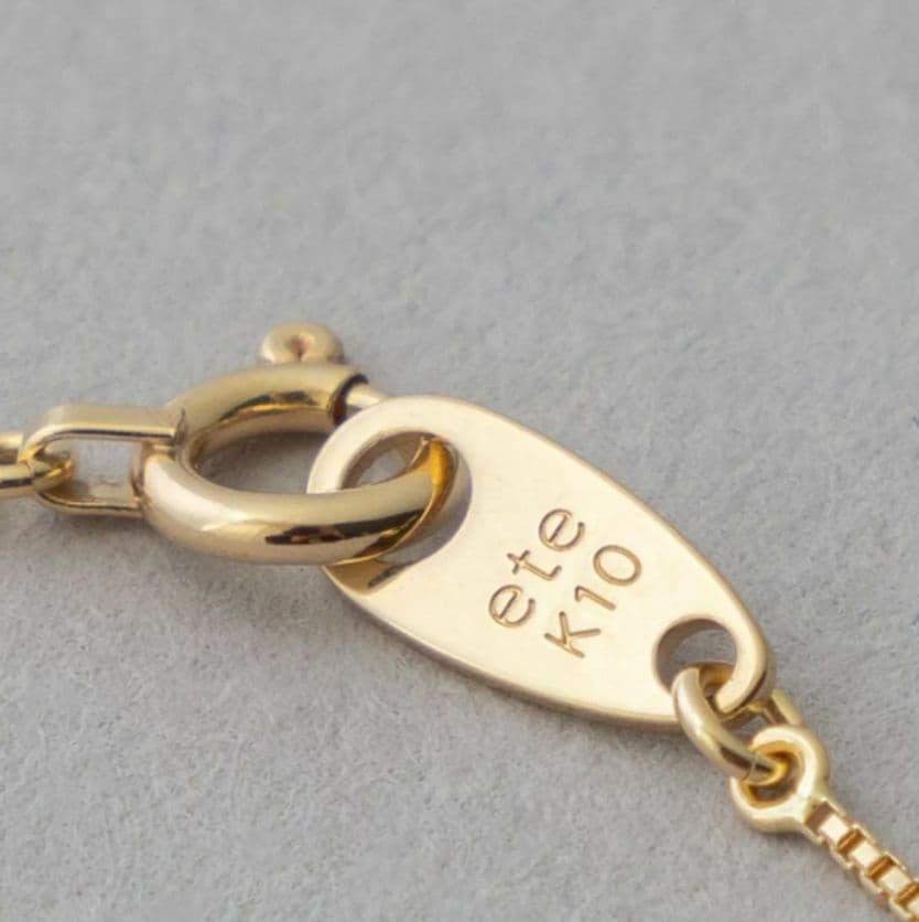 ete ゴールド スネークチェーンブレスレット