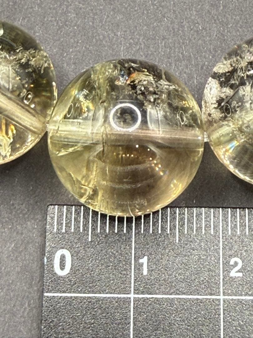 天然石 アイリスゼウスクォーツ ブレスレット （内周16-17cm） 虹入り⑯