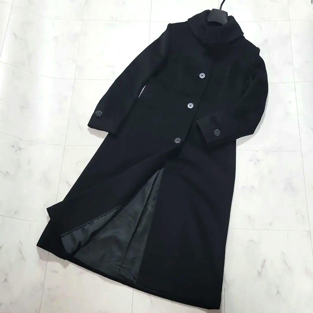 美品【Max Mara】マックスマーラ　白タグ　ロングコート　ブラック　カシミヤ