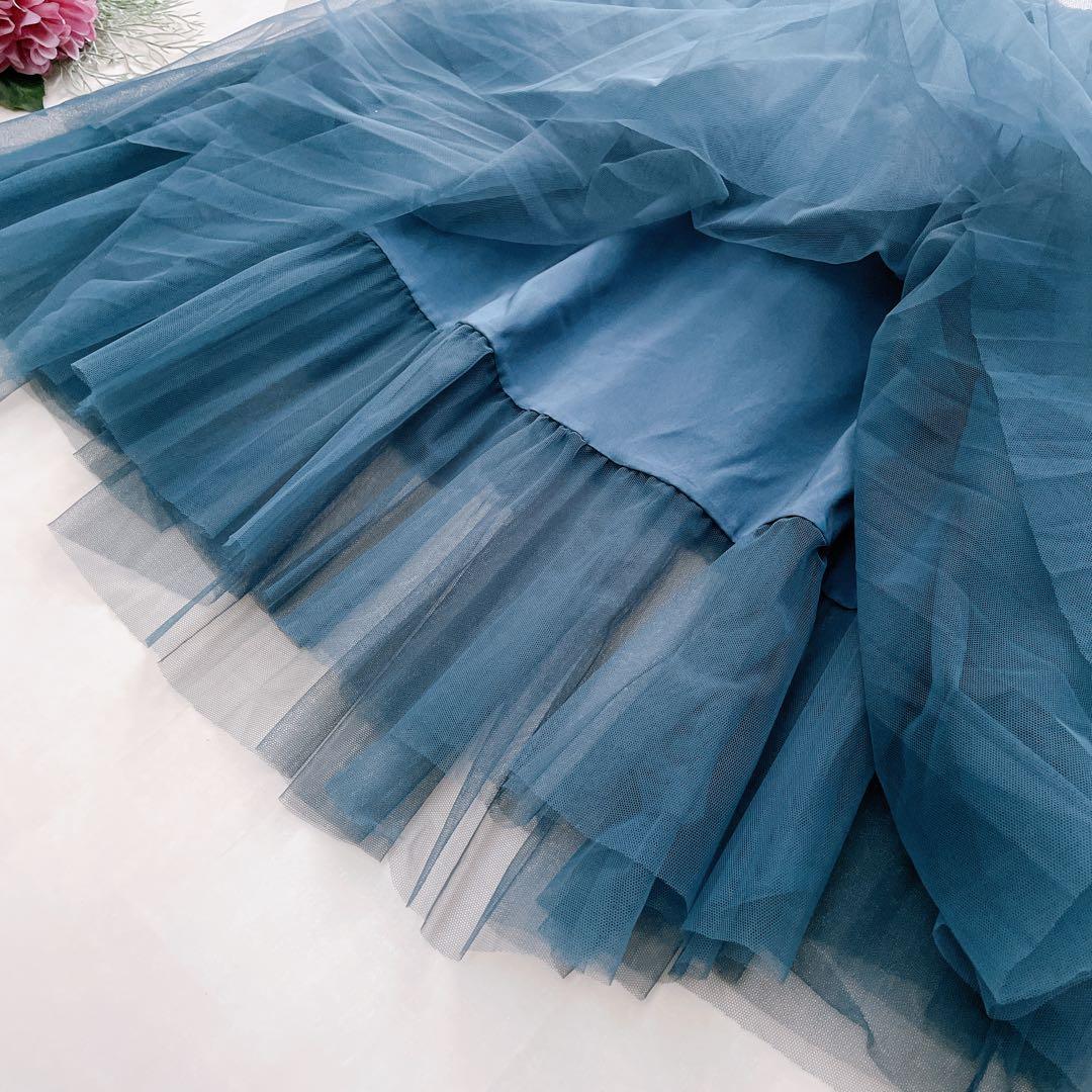 美品✨ブルネロクチネリ チュールスカート モニーレ装飾 10連 ティアード 40