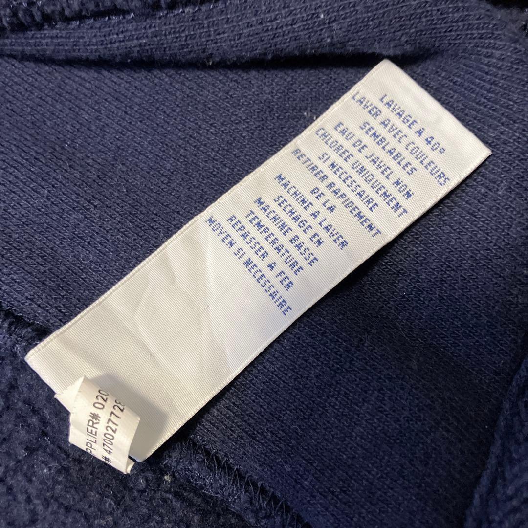 POLO ポロ ラルフローレン ポニー刺繍 ジップアップパーカー ネイビー L