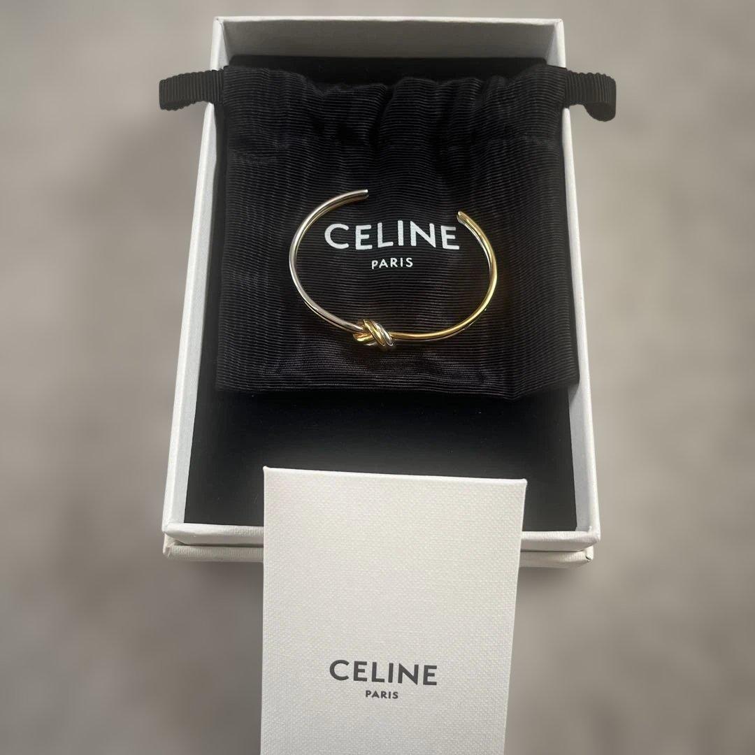 本日限定！！値下げ！CELINE ノットデザイン ダブルカラーブレスレット