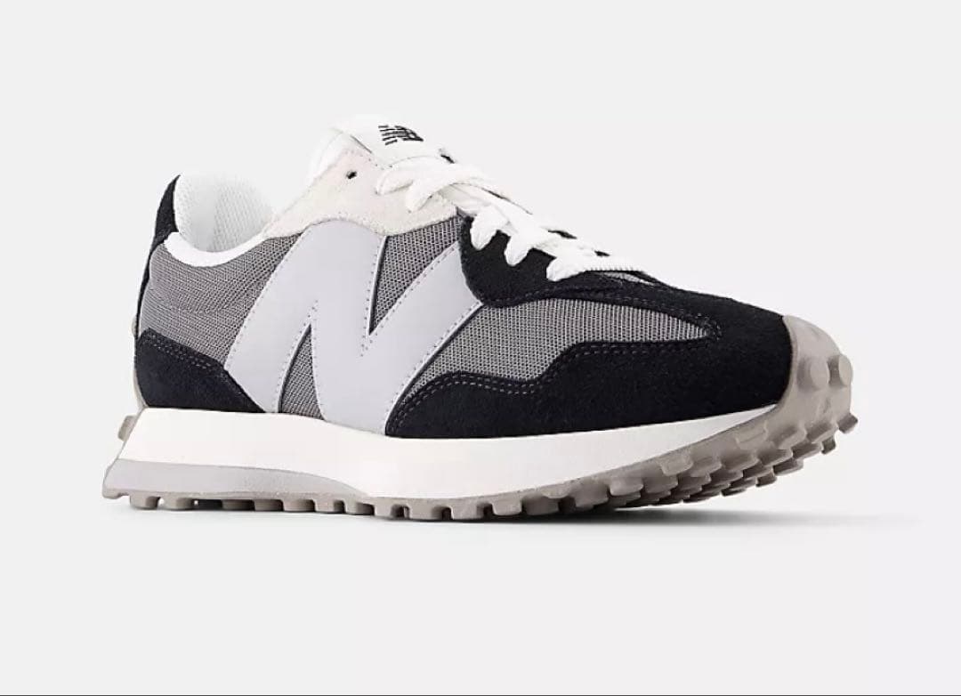 新品未使用 ニューバランス327 黒 ブラック25㎝ ユニセックスU327LNB