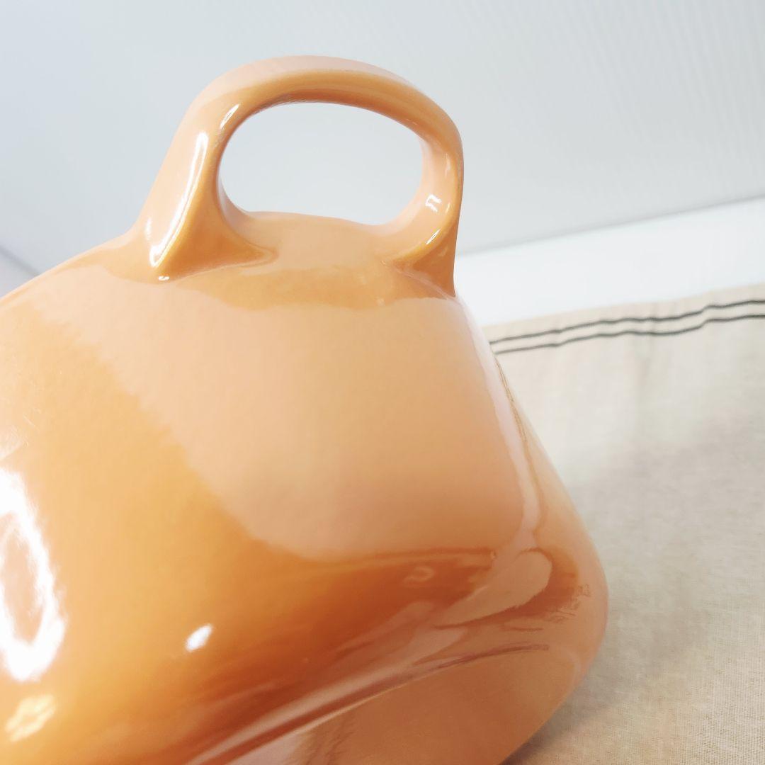 ルクルーゼ ココット オーバル 25cm ピーチ レア