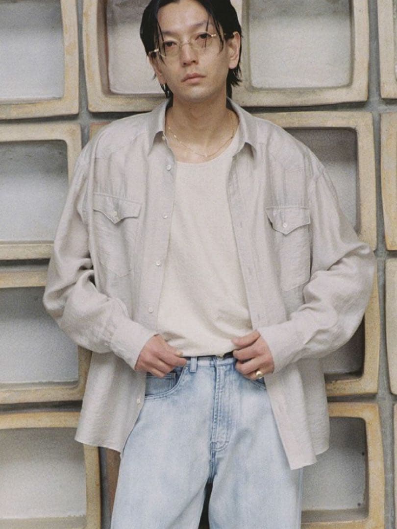 トップス SILK RAYON WESTERN SHIRT