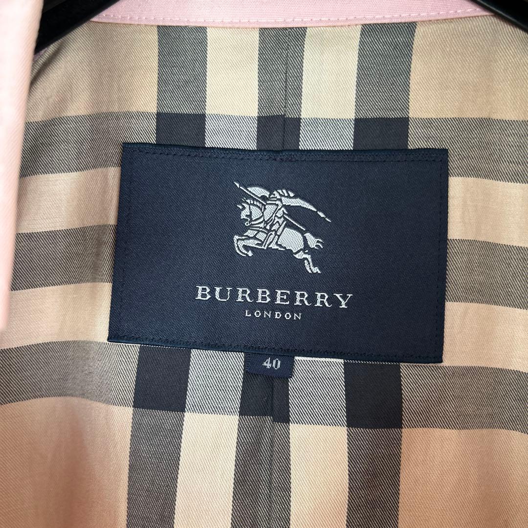 BURBERRY ピンク トレンチコート 40