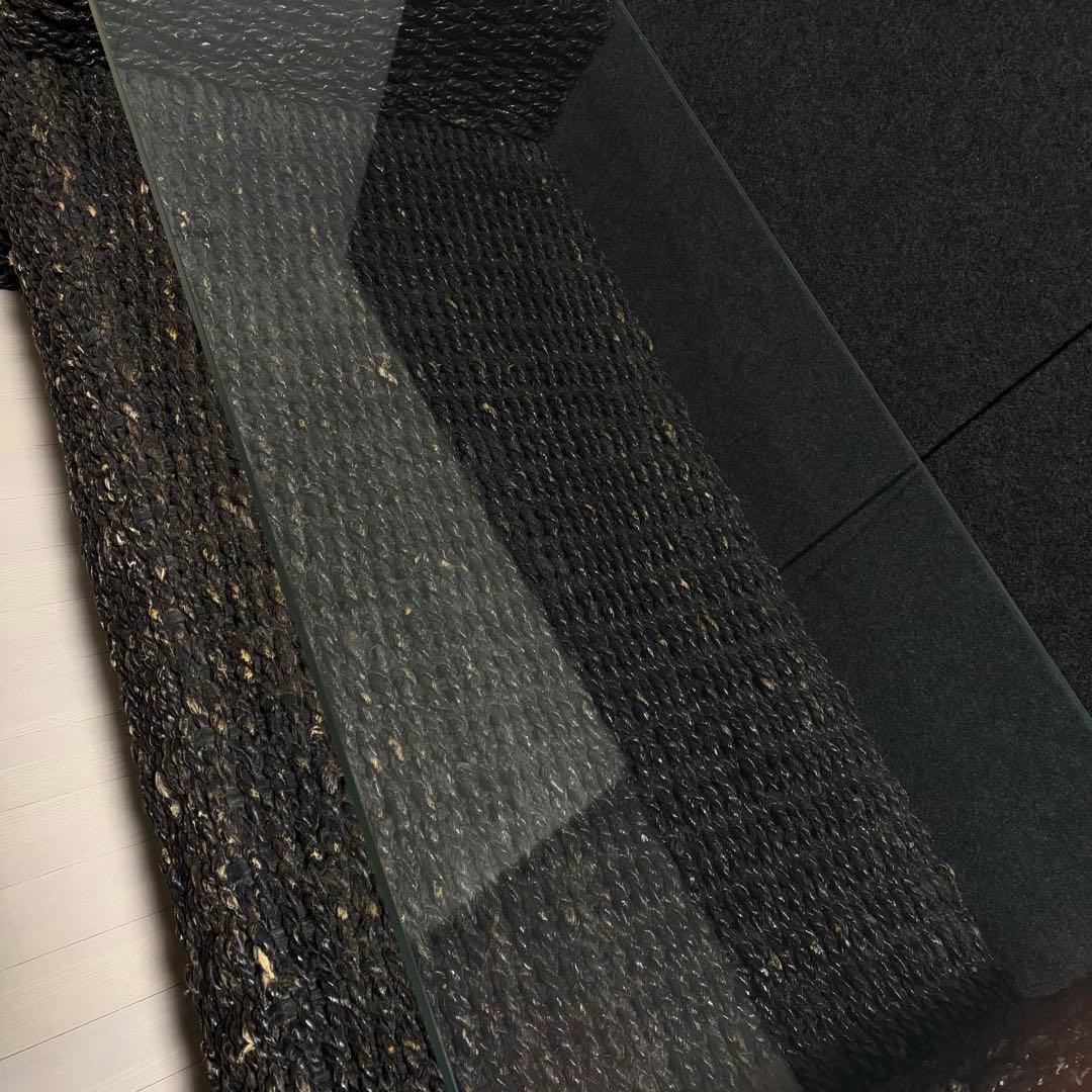 アジアンテーブル　ガラステーブル　籘　ラタン　ローテーブル　リゾート　テーブル