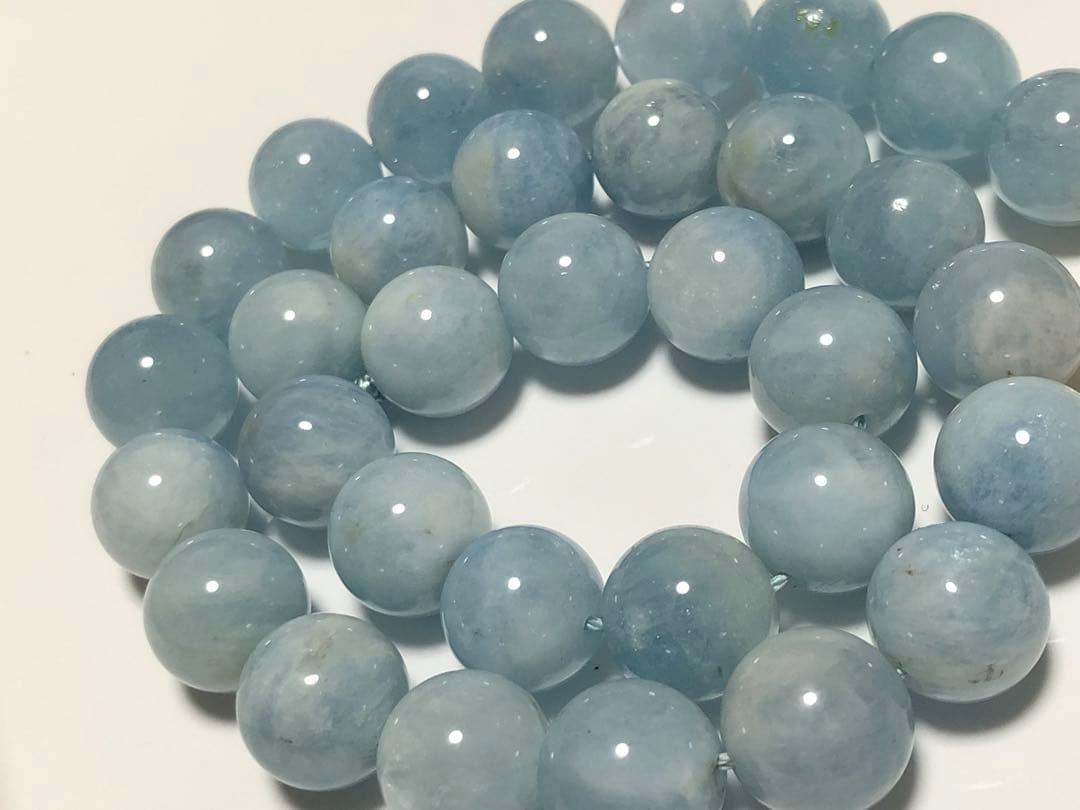 アクアマリン12mm１連約39cm