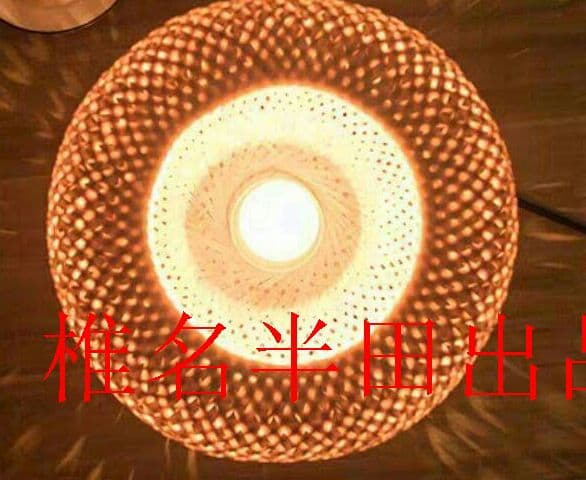 実木装飾スタンドアイデア竹編北欧ins禅意寝室の枕元のランプ&