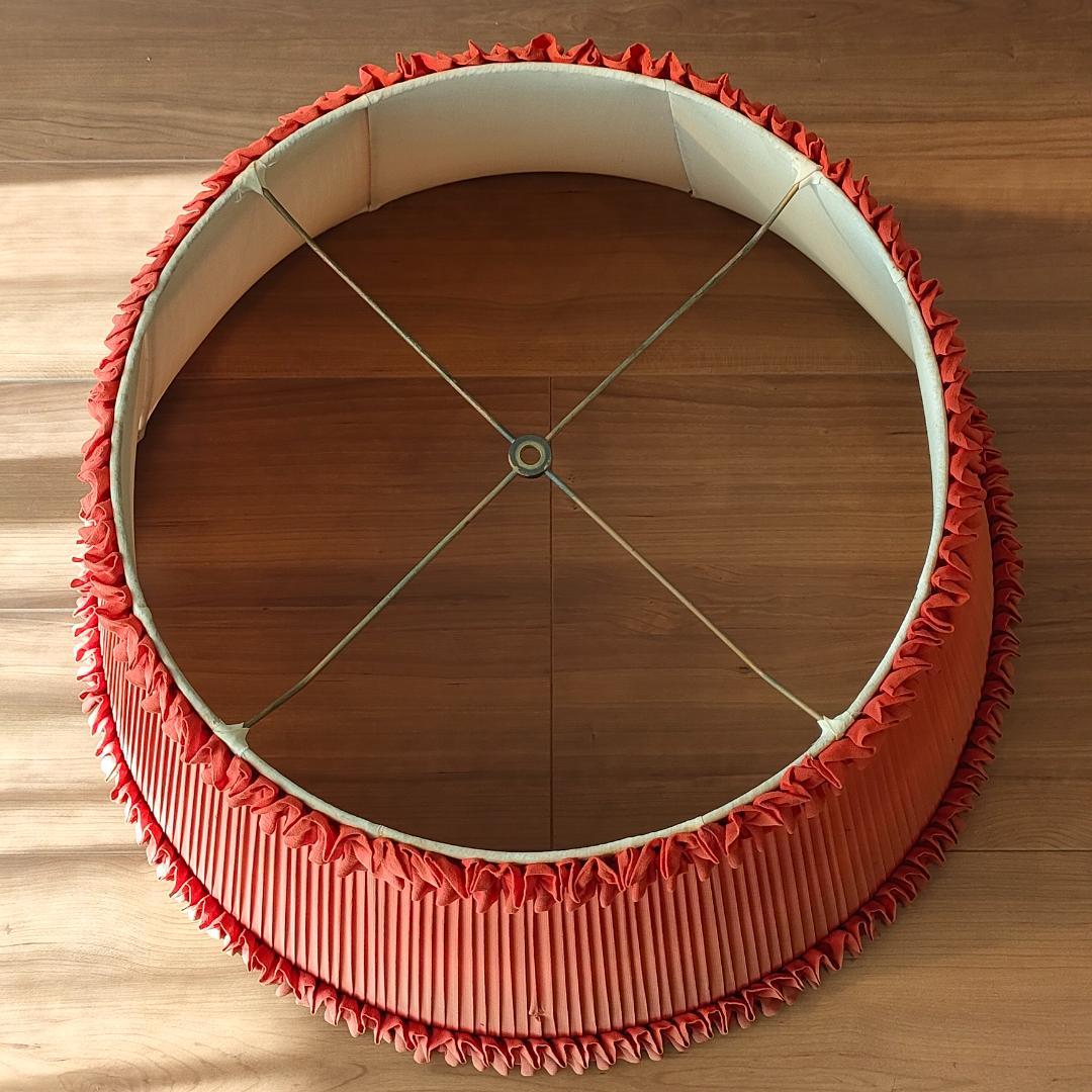 オールウッドベース　アンティーク　スタンドランプ　プリーツシェード