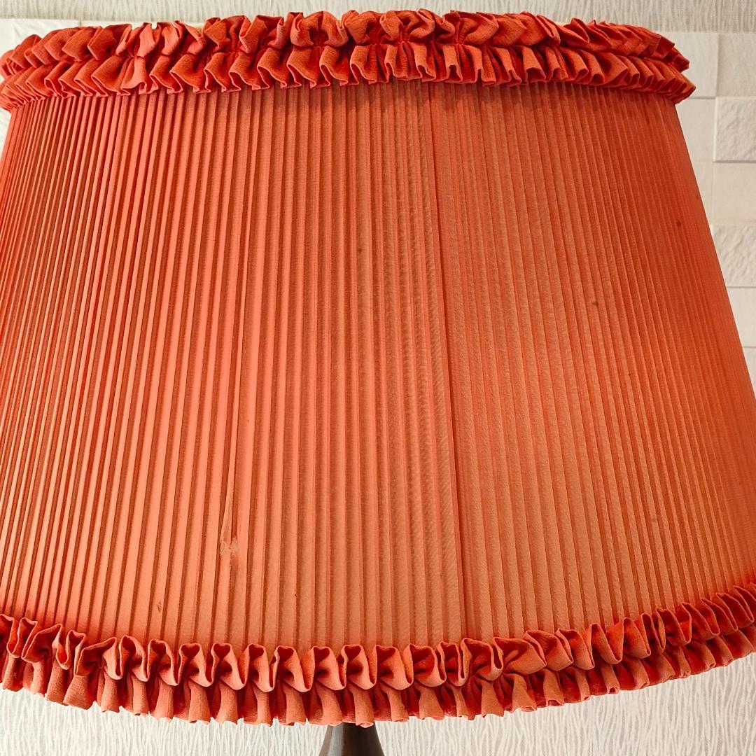 オールウッドベース　アンティーク　スタンドランプ　プリーツシェード