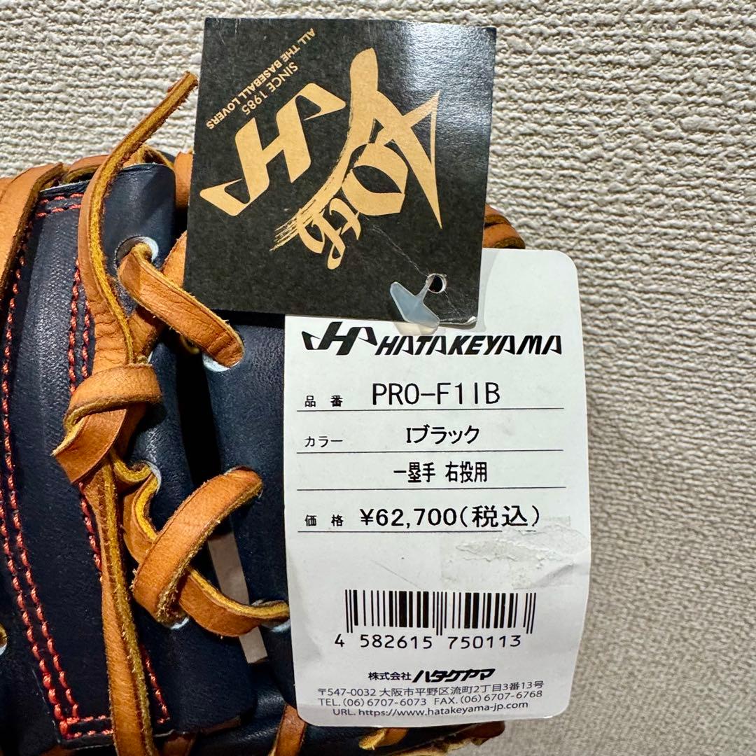 【新品】ハタケヤマ　PRO-F1IB　硬式　ファーストミット　40周年記念モデル