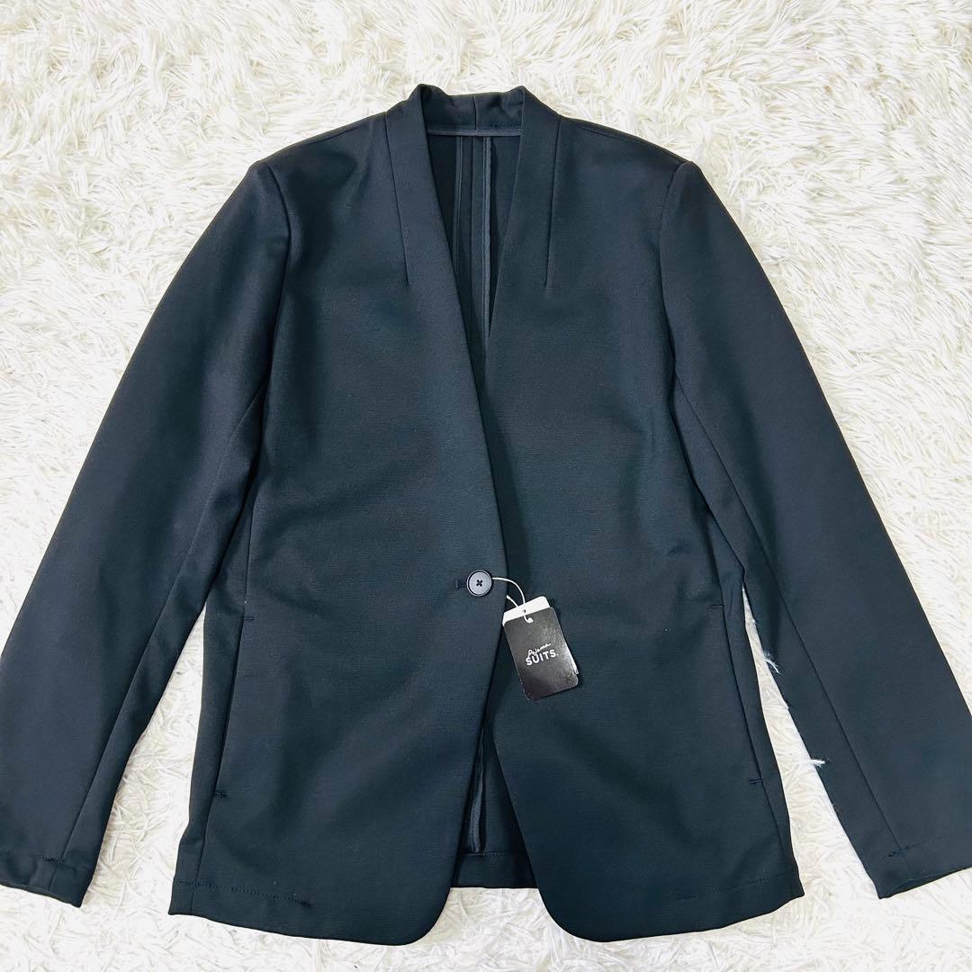 【未使用タグ付☆洗える】レディース ナイロンポンチパジャマスーツ セット 黒 S