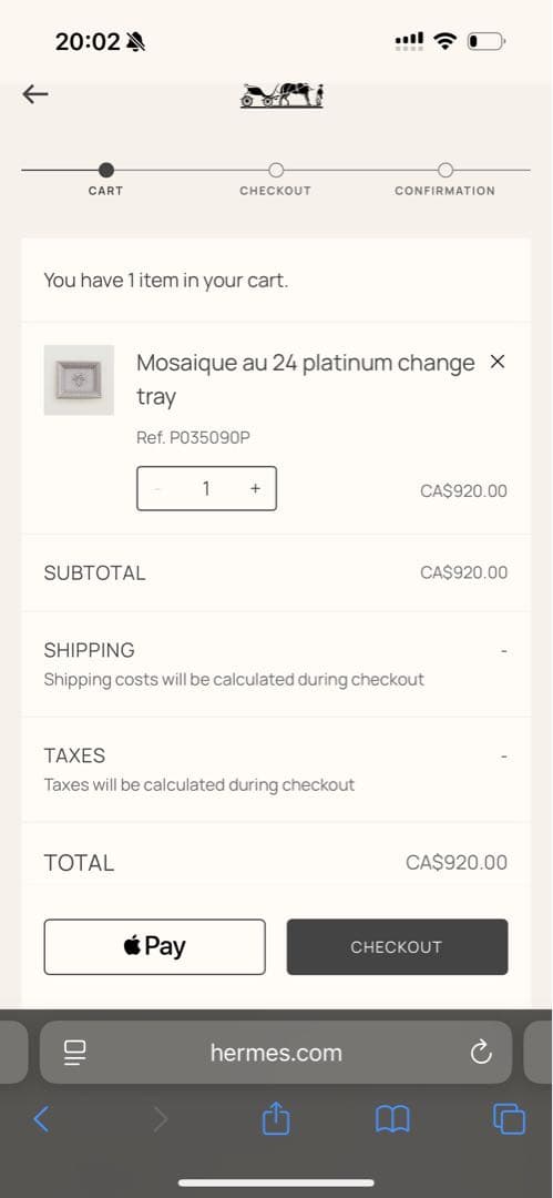 HERMES モザイクパターン プラチナ お皿