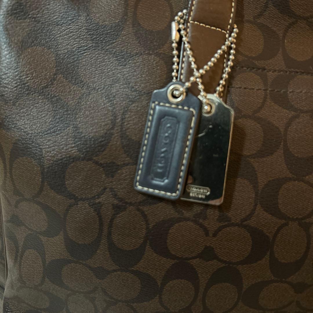 コーチ 70395 シグネチャー トートバッグ PVC COACH ブラウン