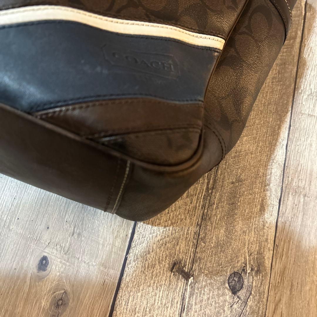 コーチ 70395 シグネチャー トートバッグ PVC COACH ブラウン