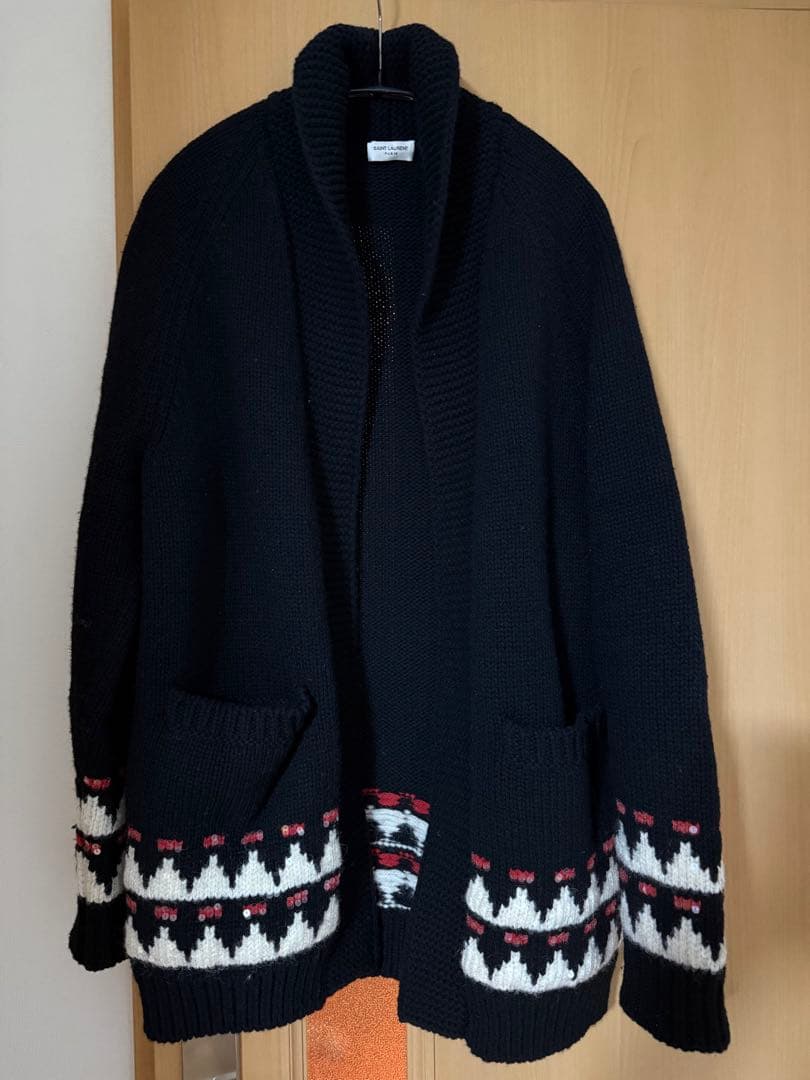 SAINT LAURENT ブラックカーディガン
