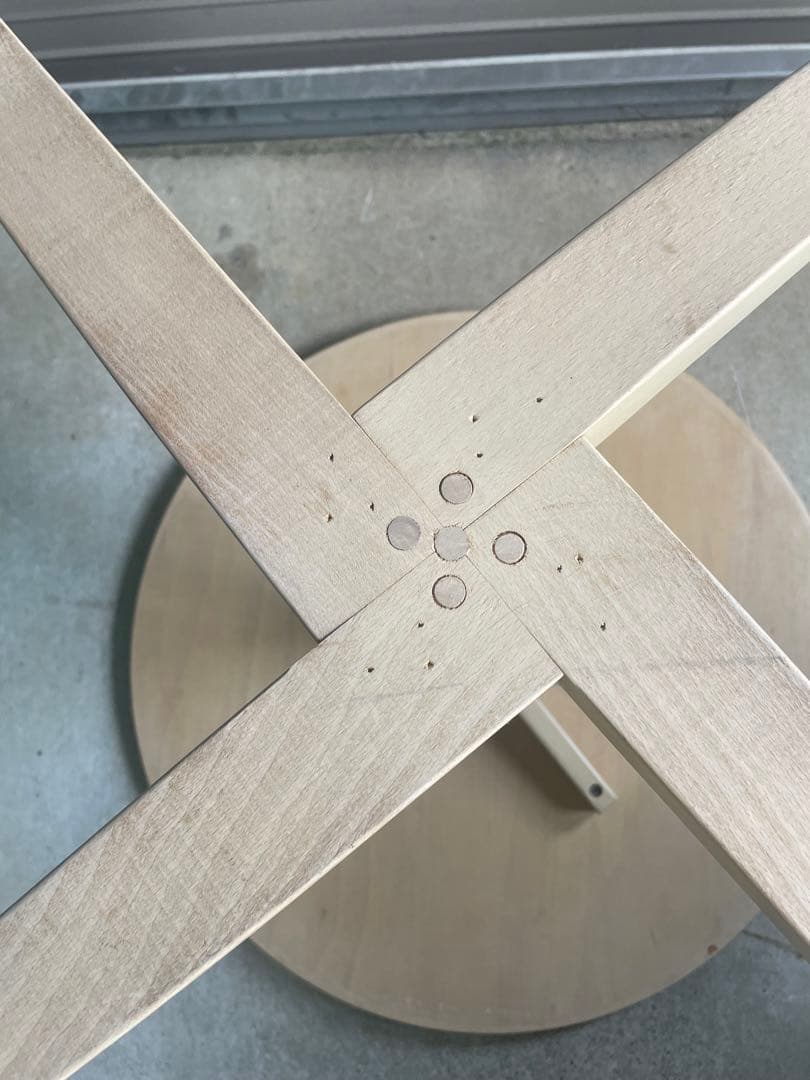 ビンテージ/秋田木工/ラウンドテーブル/カフェテーブル/丸テーブル/テーブル/⑦