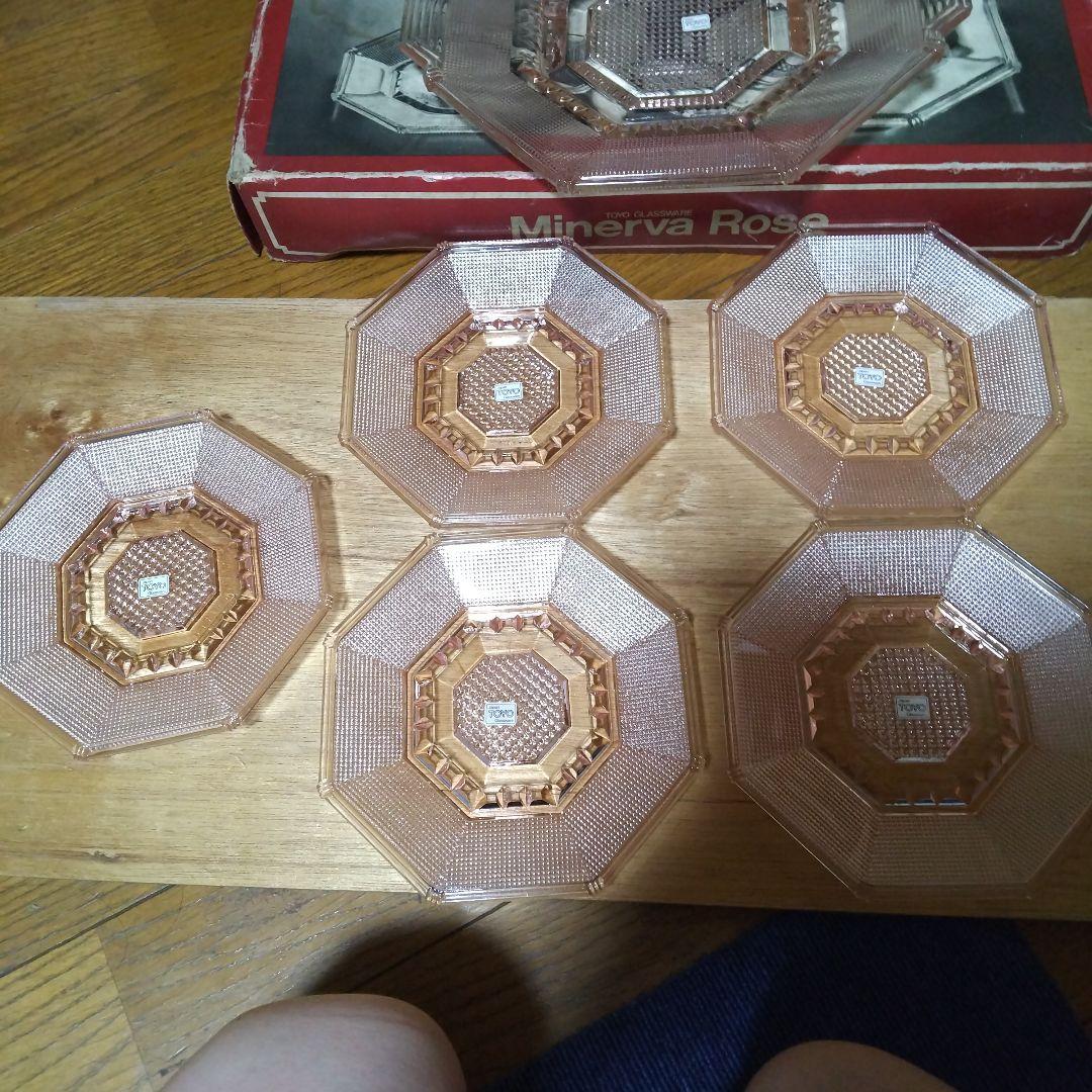 Minerva Rose 八角形皿 6枚セット