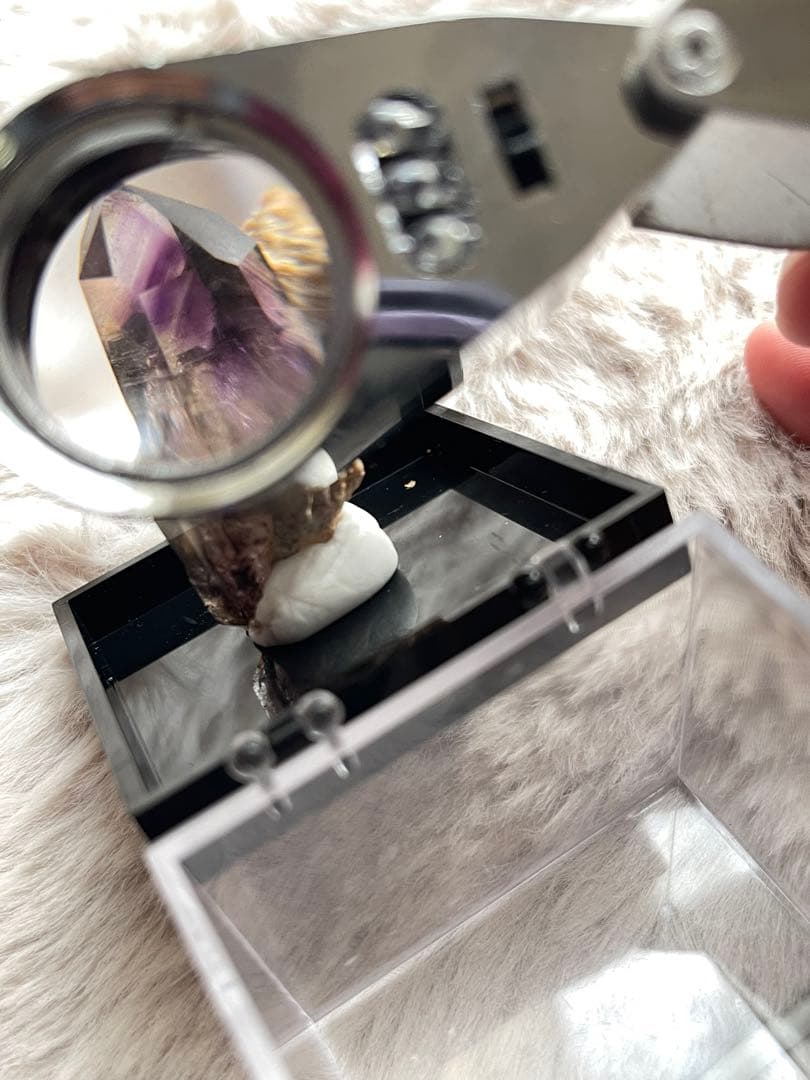 ナミビア産　キャッスルクォーツ　幻の紫