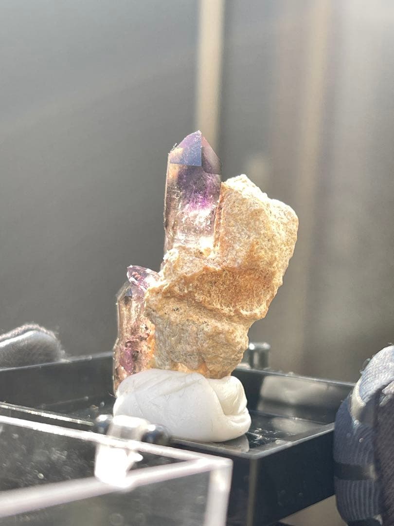 ナミビア産　キャッスルクォーツ　幻の紫