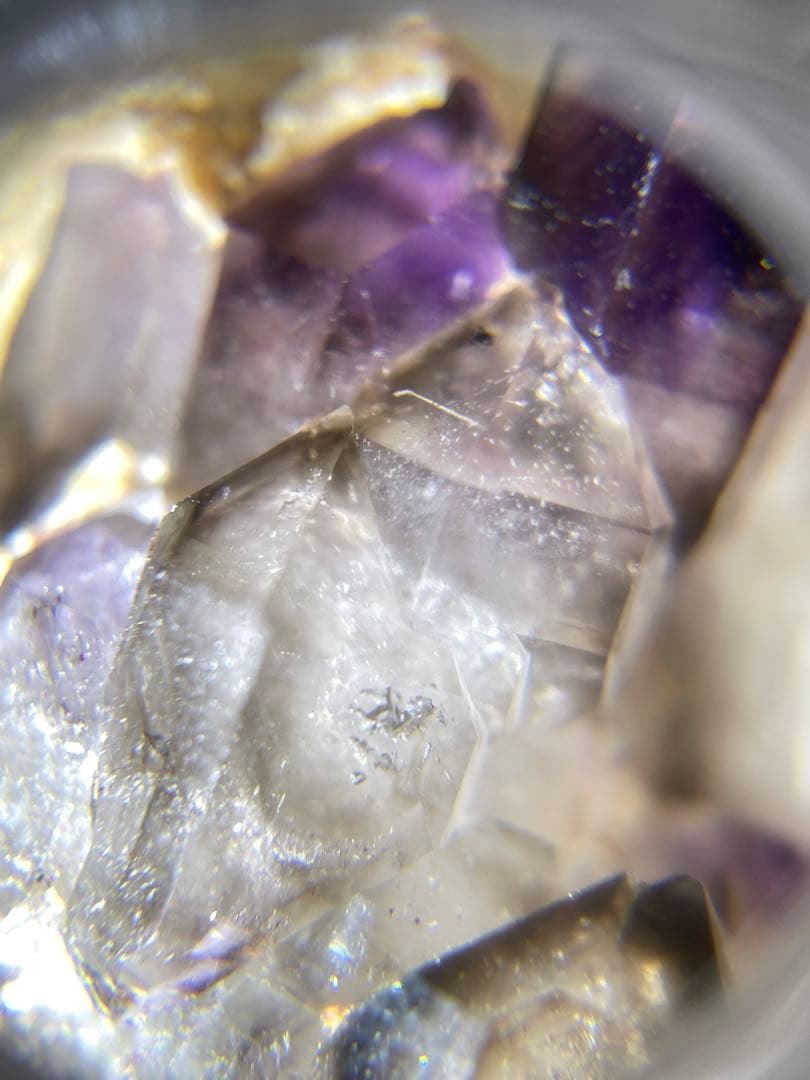 ナミビア産　キャッスルクォーツ　幻の紫