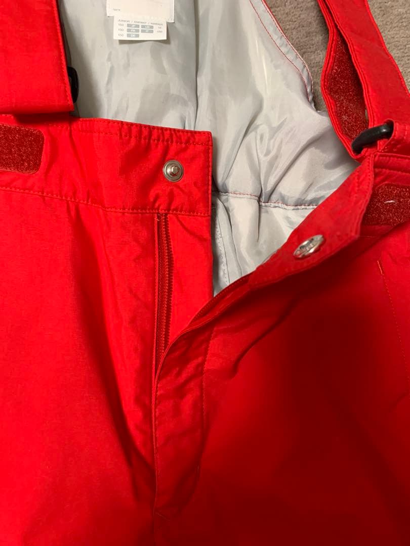 DESCENTE 子ども用スキーウェア 黒/赤