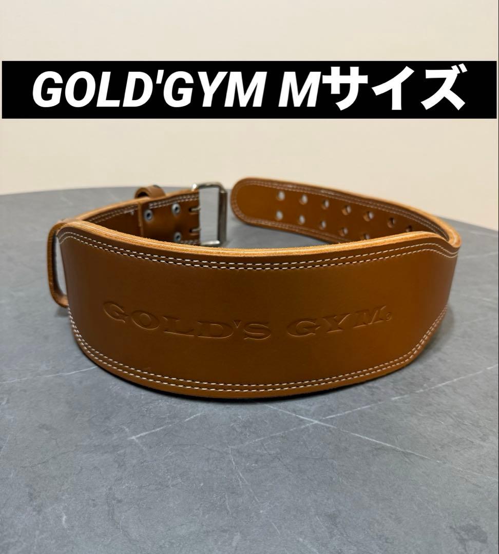✅美品✅GOLD'GYM プロレザーベルト Mサイズ