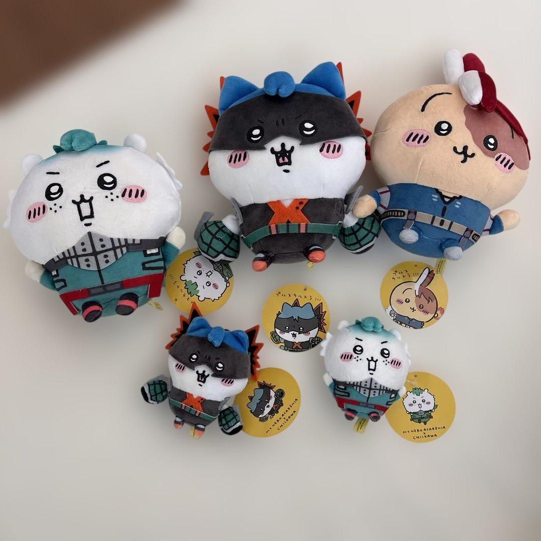 ヒロアカ　ちいかわ　公式　ぬいぐるみ　S