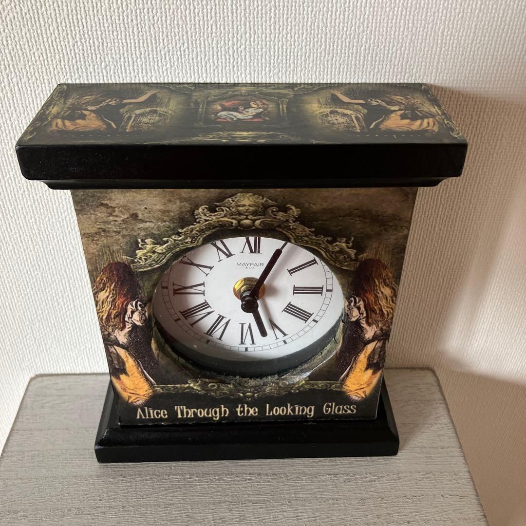 不思議の国のアリス　置き時計　ハルモニア　鏡の国　ルイス　キャロル　ディズニー
