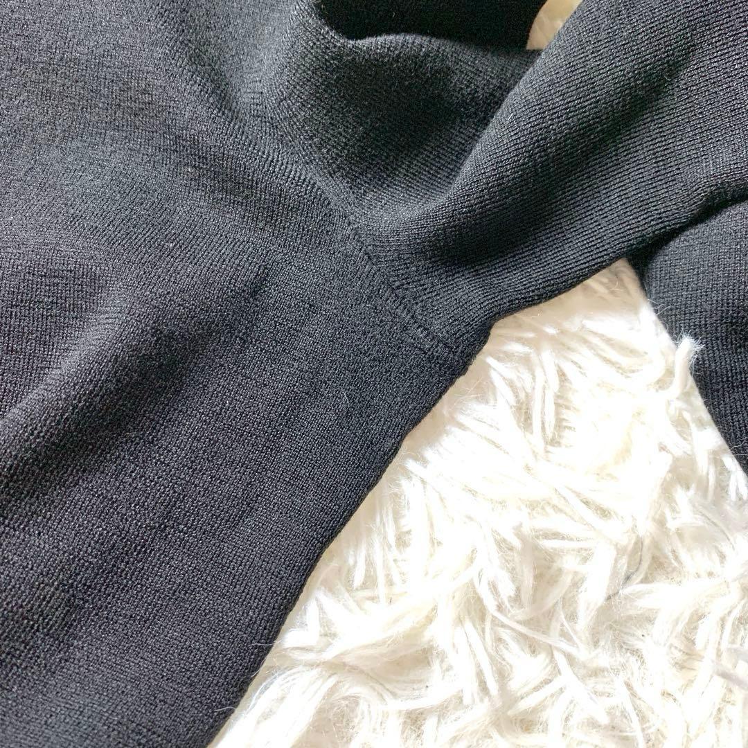 高級感✨FOXEY グレースウールニット タートルネック セーター 黒 40