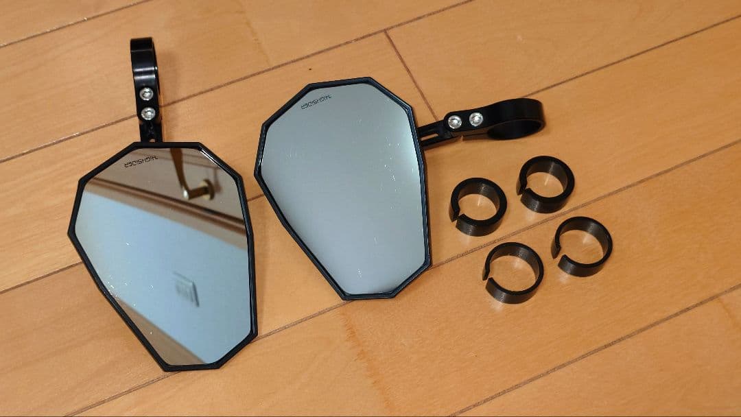 ハイサイダーバーエンドミラー ステルスX5 ＋レブル1100用アダプターセット