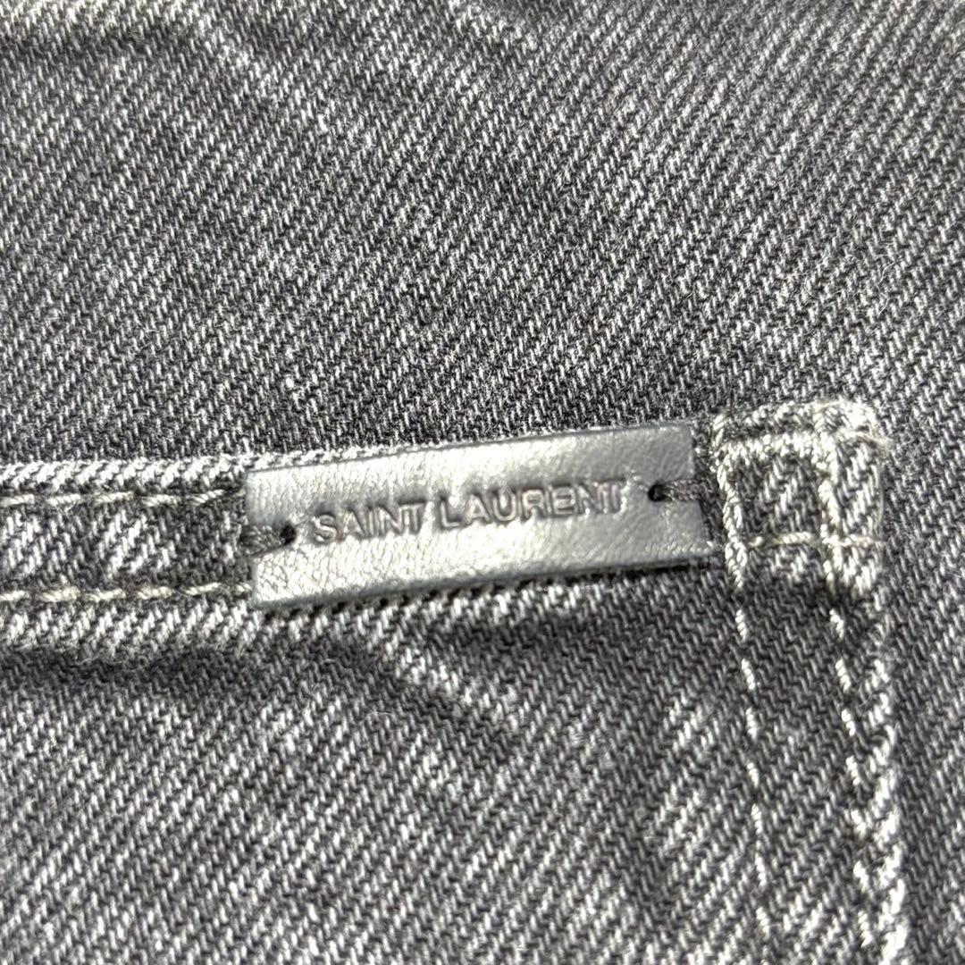 【美品】SAINT LAURENT　デニム　カサンドラ　刺繍　2021 28