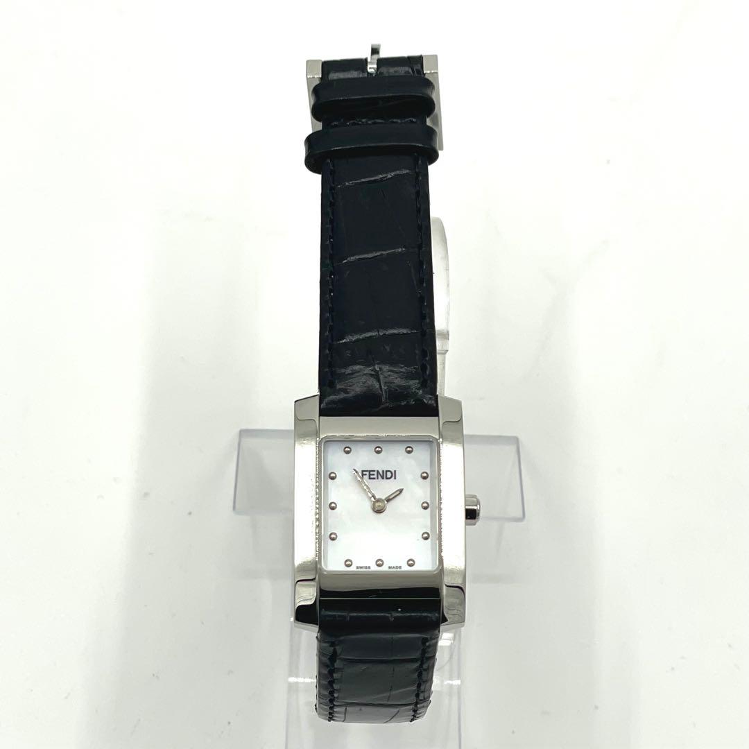 【稼働 美品】フェンディ 7000L オロロジ シェル文字盤 替えベルト 腕時計
