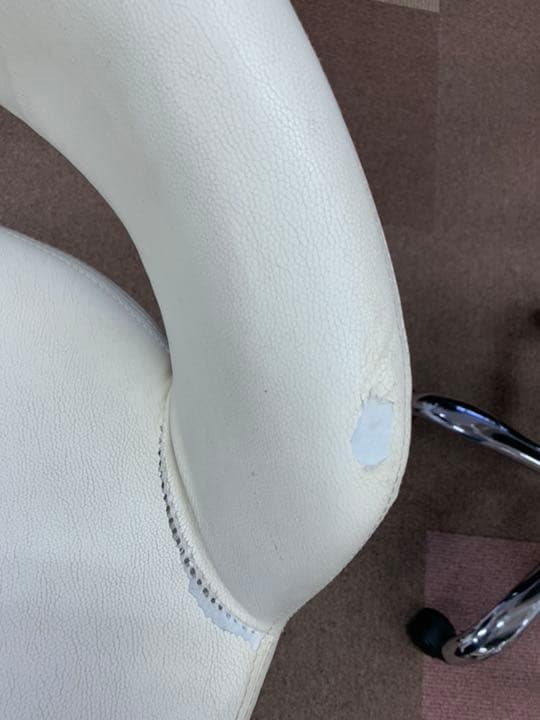 回転レザーチェアー 4点セット 高さ調節可