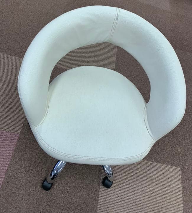 回転レザーチェアー 4点セット 高さ調節可