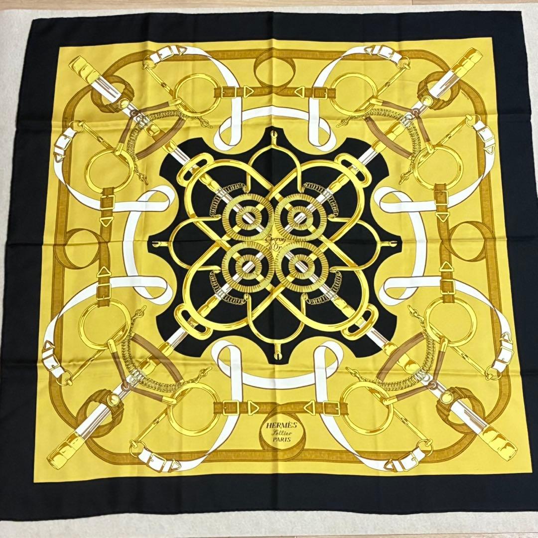 エルメス HERMES スカーフ カレ 90 Eperon D'OR 黄金の拍車