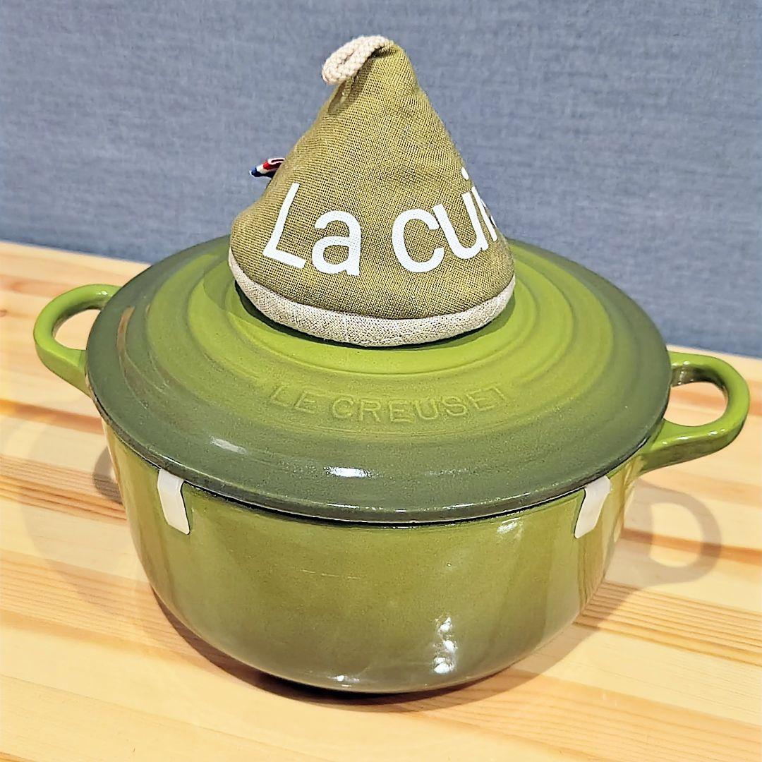 6／14迄ル・クルーゼ20センチ鍋　スチーマー　レシピ本　鍋敷き　★おまけ付き