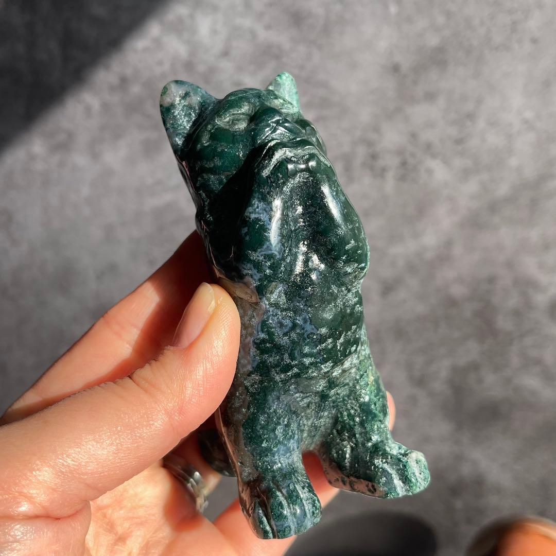 モスアゲート 猫 2本足 注意点説明あり