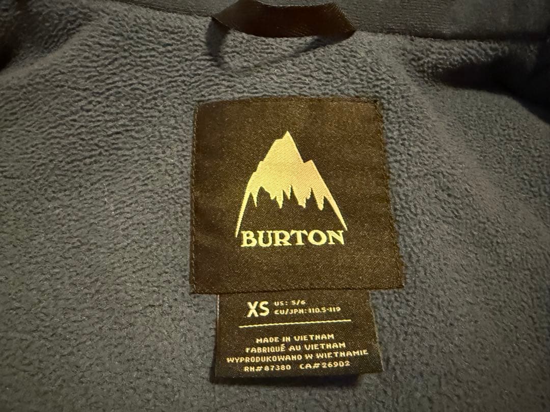 Burton 子ども用スノーボードウェア　上下　バートン