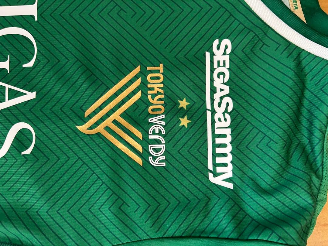 <本日限定> アスレタ　東京ヴェルディ　サイン入りユニフォーム　Oサイズ