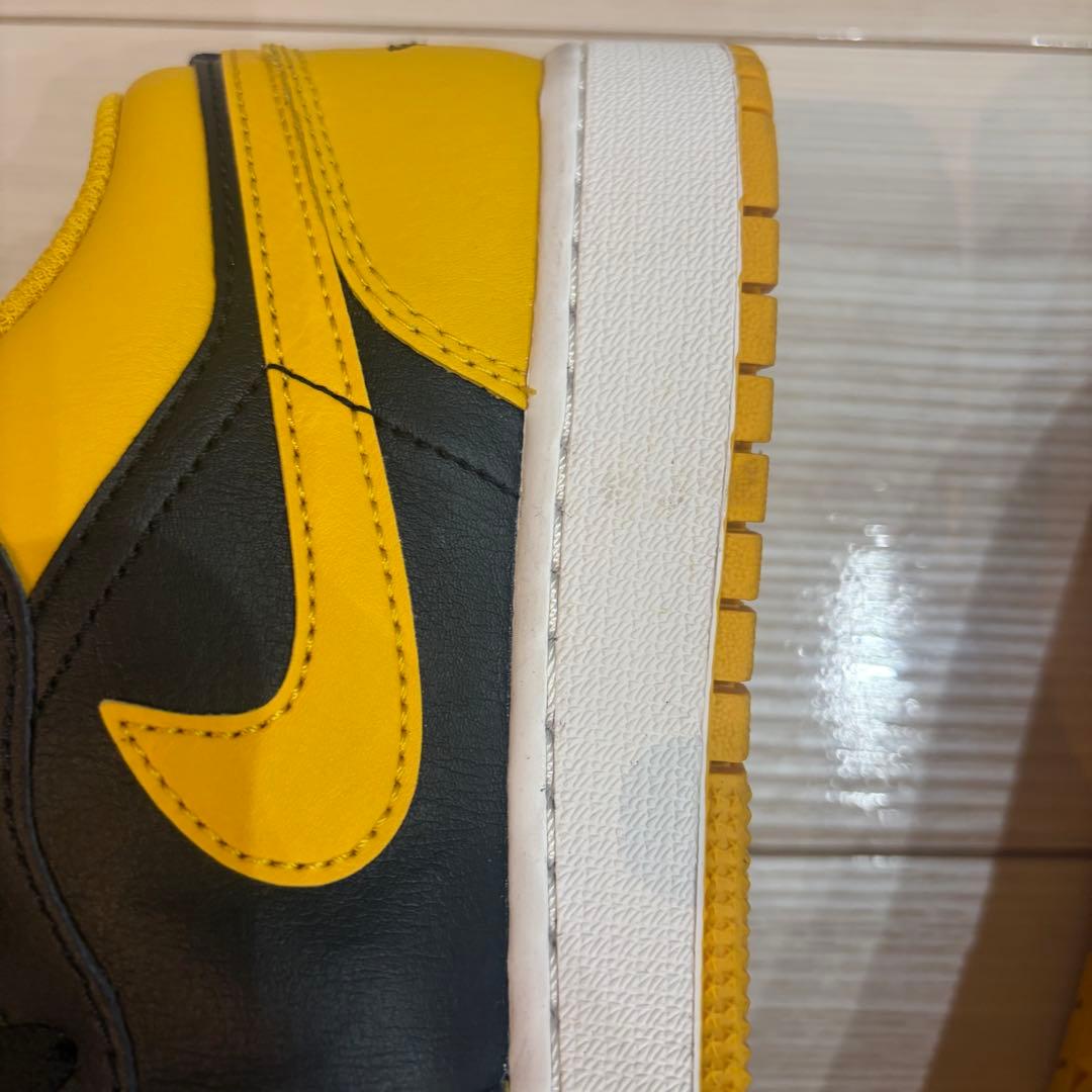 【美品】Nike Air Jordan 1 Low ブラック イエロー 24cm