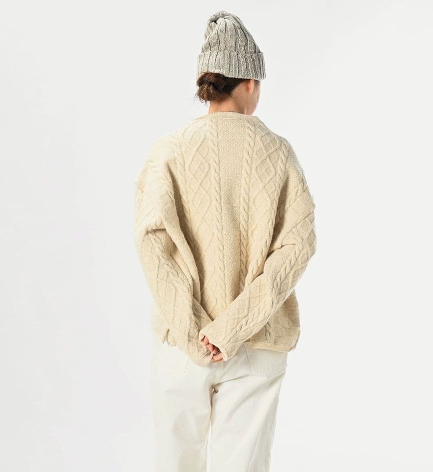 【37】45R コットンシェットランドの908 セーター　ナチュラル